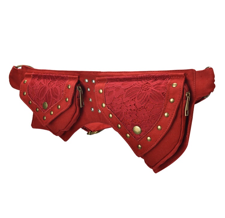 Outdoor Sports Accessories - Middeleeuwse punk heuptas Steampunk Pu-leer motorfietsstijl