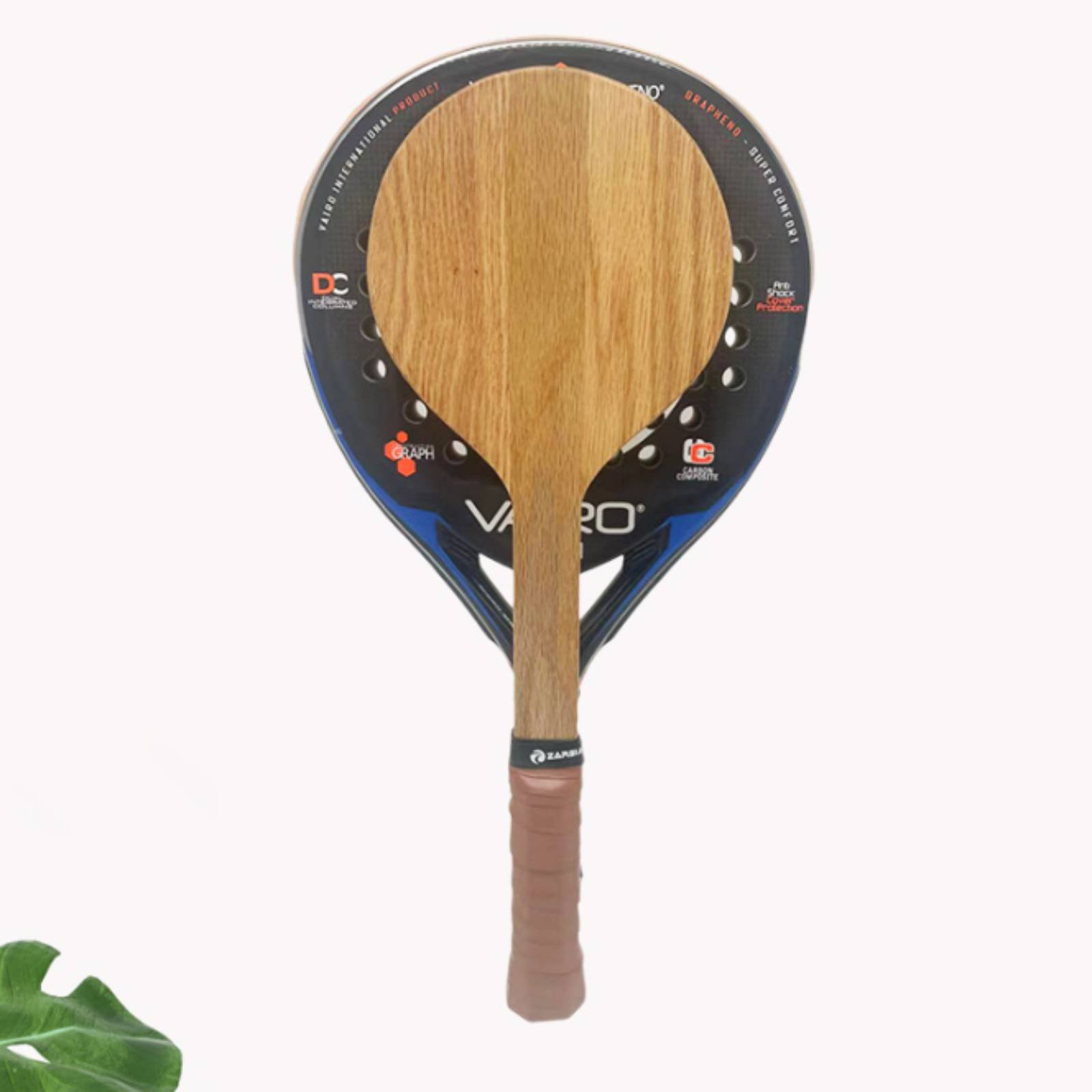 Outdoor Sports Accessories - Houten strandtennisracket Strandtrainingsracket met comfortabele grip