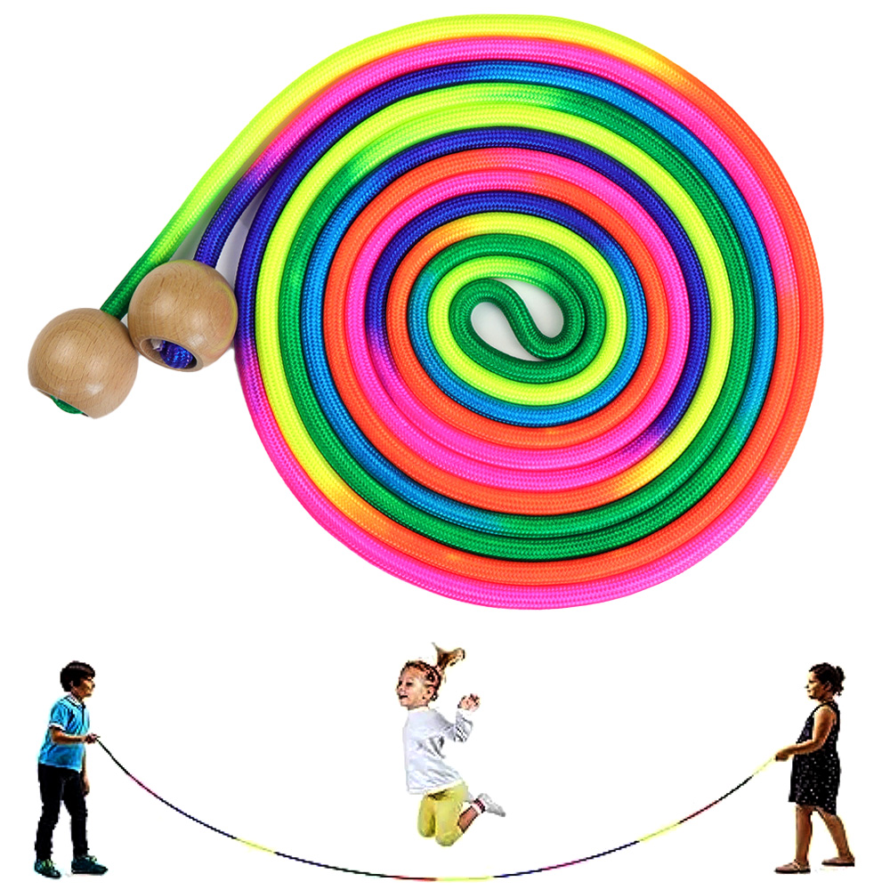 Speed Skipping Rope - 5M regenboog lang springtouw voor kinderen