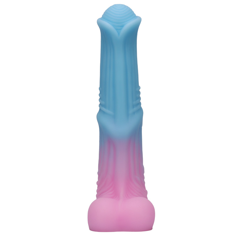 Lunge Line Horse - Anale plug blauw roze paardenpenis monster