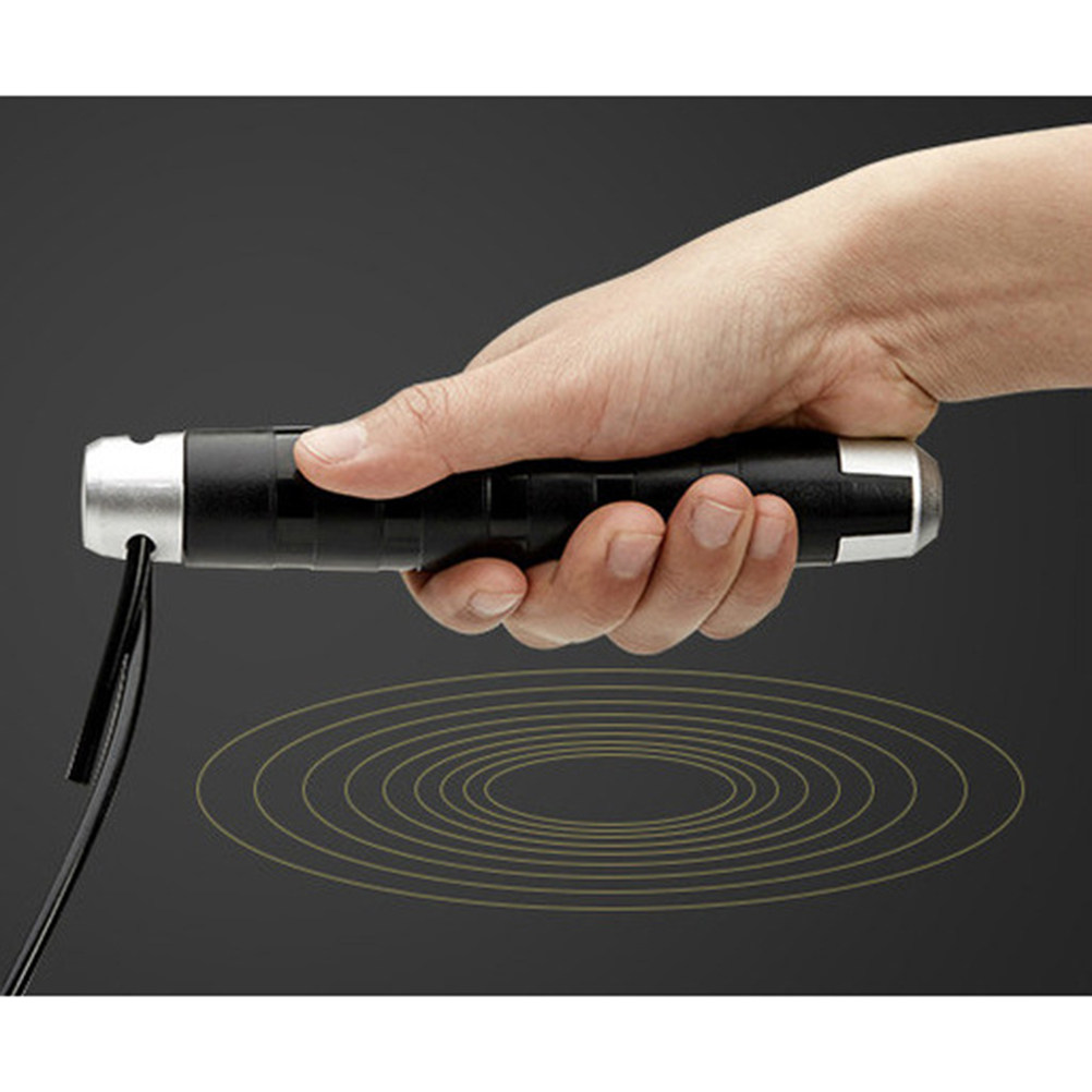 Zwarte stalen kabel springtouw - Speed Skipping Rope recensie en prijs