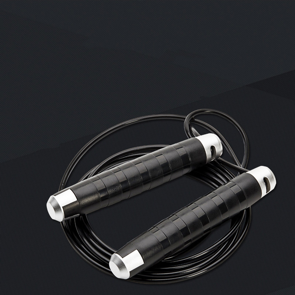 Zwarte stalen kabel springtouw - Speed Skipping Rope recensie en prijs