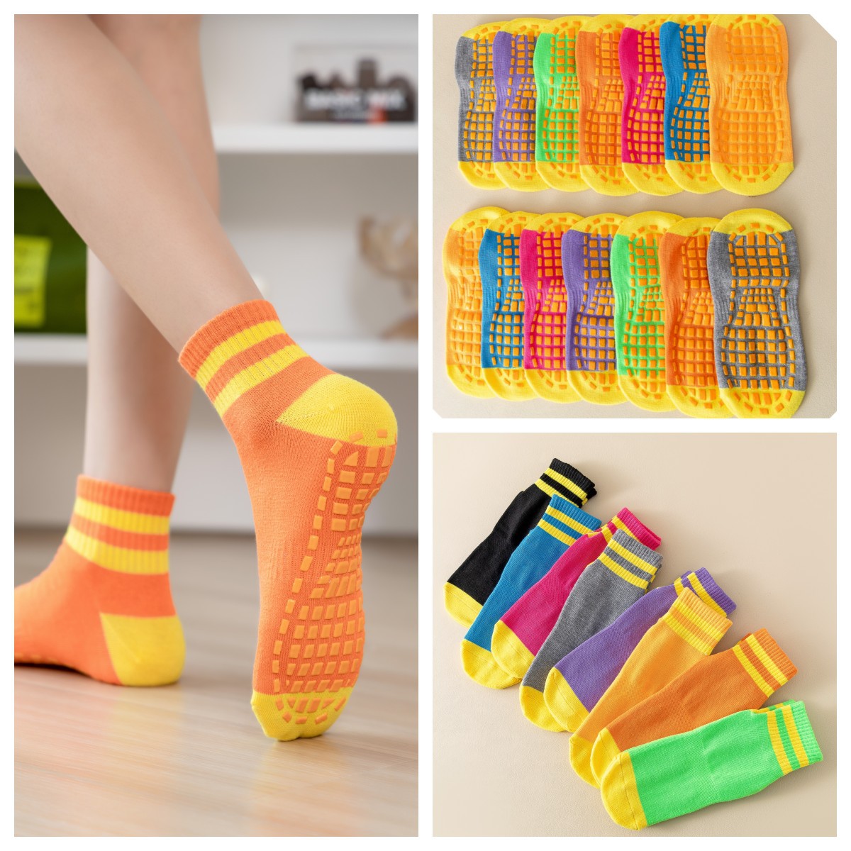 10-Pairs Pack Trampoline Sokke - Trampoline Park Sock recensie en prijs