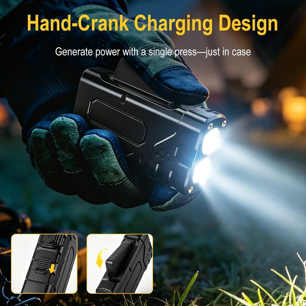 BORUIiT Handkruk EDC LED-zakla - Outdoor Sports Accessories recensie en prijs