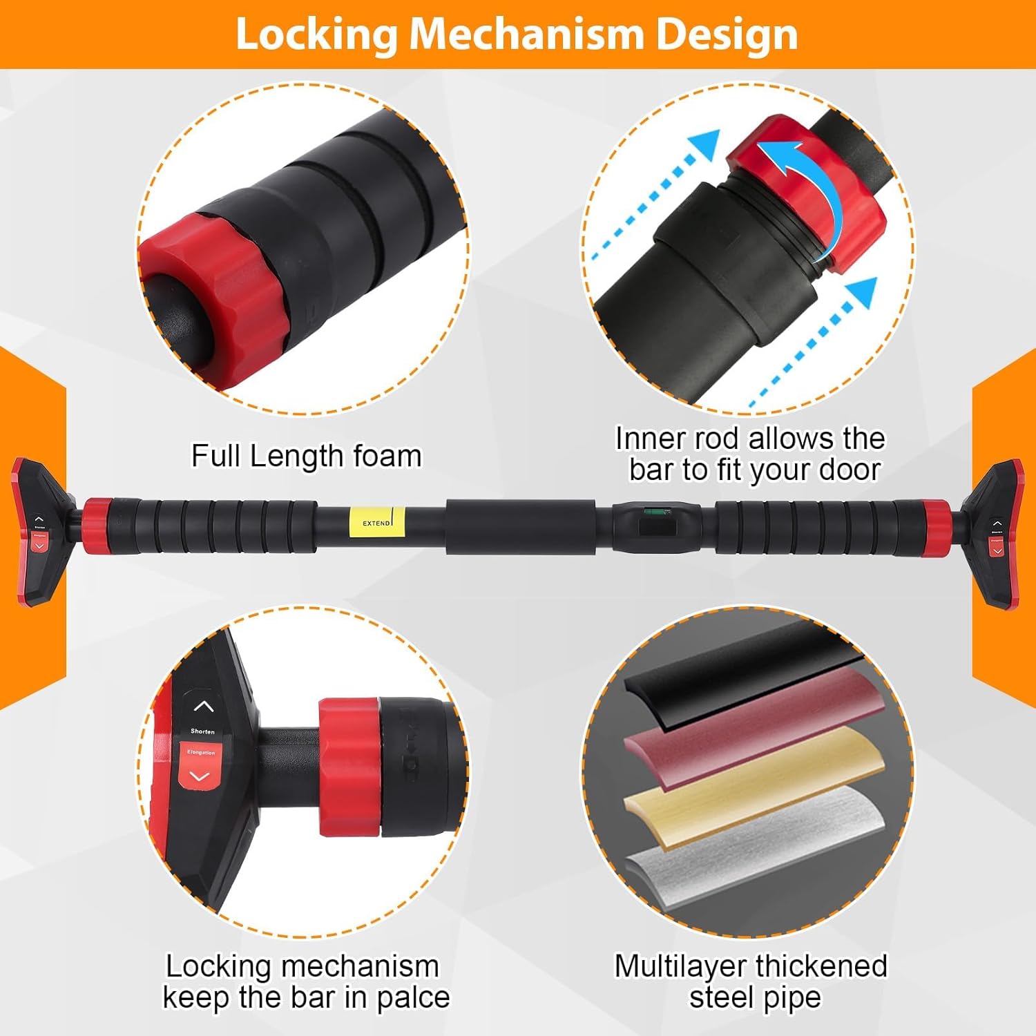 Pull-up bar, chin-up bar voor  - Gymnastic Bar Home recensie en prijs